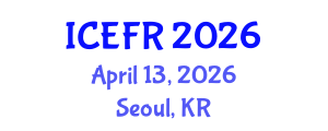International Conference on Economics and Finance Research (ICEFR) April 13, 2026 - Seoul, Republic of Korea International Conference on Economics and Finance Research (ICEFR) April 13, 2026 - Seoul, Republic of Korea