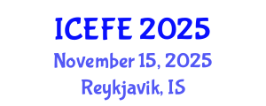 International Conference on Economics and Financial Education (ICEFE) November 15, 2025 - Reykjavik, Iceland