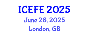 International Conference on Economics and Financial Engineering (ICEFE) June 28, 2025 - London, United Kingdom