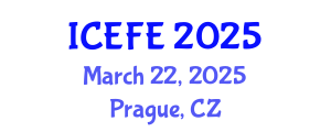 International Conference on Economics and Financial Engineering (ICEFE) March 22, 2025 - Prague, Czechia