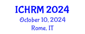International Conference on Economics and Human Resource Management (ICHRM) October 10, 2024 - Rome, Italy