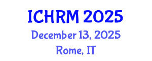 International Conference on Economics and Human Resource Management (ICHRM) December 13, 2025 - Rome, Italy