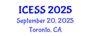 International Conference on Economics and Social Sciences (ICESS) September 20, 2025 - Toronto, Canada
