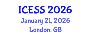 International Conference on Economics and Social Sciences (ICESS) January 21, 2026 - London, United Kingdom
