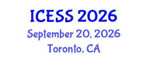 International Conference on Economics and Social Sciences (ICESS) September 20, 2026 - Toronto, Canada