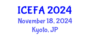 International Conference on Economics, Finance and Accounting (ICEFA) November 18, 2024 - Kyoto, Japan