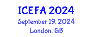 International Conference on Economics, Finance and Accounting (ICEFA) September 19, 2024 - London, United Kingdom