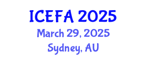International Conference on Economics, Finance and Accounting (ICEFA) March 29, 2025 - Sydney, Australia