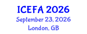 International Conference on Economics, Finance and Accounting (ICEFA) September 23, 2026 - London, United Kingdom