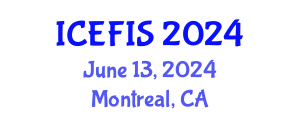 International Conference on Economics, Financial and Industrial Systems (ICEFIS) June 13, 2024 - Montreal, Canada