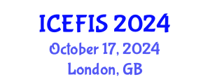International Conference on Economics, Financial and Industrial Systems (ICEFIS) October 17, 2024 - London, United Kingdom