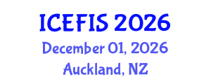 International Conference on Economics, Financial and Industrial Systems (ICEFIS) December 01, 2026 - Auckland, New Zealand International Conference on Economics, Financial and Industrial Systems (ICEFIS) December 01, 2026 - Auckland, New Zealand