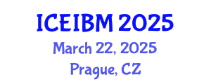 International Conference on Economics, Industrial and Business Management (ICEIBM) March 22, 2025 - Prague, Czechia