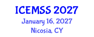 International Conference on Economics, Management and Social Study (ICEMSS) January 16, 2027 - Nicosia, Cyprus International Conference on Economics, Management and Social Study (ICEMSS) January 16, 2027 - Nicosia, Cyprus