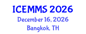 International Conference on Economics, Marketing and Management Sciences (ICEMMS) December 16, 2026 - Bangkok, Thailand International Conference on Economics, Marketing and Management Sciences (ICEMMS) December 16, 2026 - Bangkok, Thailand