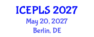 International Conference on Economics, Political and Legal Sciences (ICEPLS) May 20, 2027 - Berlin, Germany International Conference on Economics, Political and Legal Sciences (ICEPLS) May 20, 2027 - Berlin, Germany