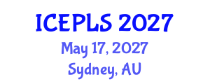 International Conference on Economics, Political and Legal Sciences (ICEPLS) May 17, 2027 - Sydney, Australia International Conference on Economics, Political and Legal Sciences (ICEPLS) May 17, 2027 - Sydney, Australia