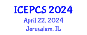 International Conference on Economics, Politics and Civil Society (ICEPCS) April 22, 2024 - Jerusalem, Israel