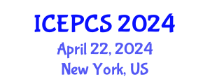 International Conference on Economics, Politics and Civil Society (ICEPCS) April 22, 2024 - New York, United States