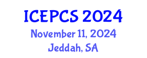 International Conference on Economics, Politics and Civil Society (ICEPCS) November 11, 2024 - Jeddah, Saudi Arabia