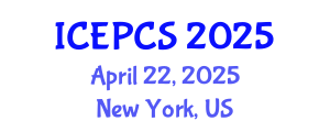 International Conference on Economics, Politics and Civil Society (ICEPCS) April 22, 2025 - New York, United States