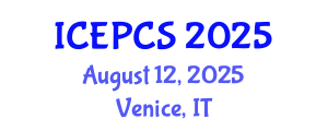International Conference on Economics, Politics and Civil Society (ICEPCS) August 12, 2025 - Venice, Italy