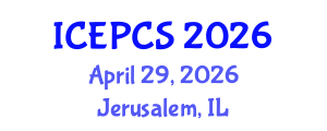 International Conference on Economics, Politics and Civil Society (ICEPCS) April 29, 2026 - Jerusalem, Israel