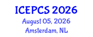 International Conference on Economics, Politics and Civil Society (ICEPCS) August 05, 2026 - Amsterdam, Netherlands