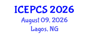 International Conference on Economics, Politics and Civil Society (ICEPCS) August 09, 2026 - Lagos, Nigeria