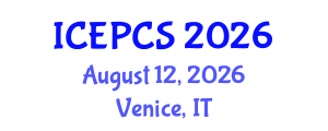 International Conference on Economics, Politics and Civil Society (ICEPCS) August 12, 2026 - Venice, Italy