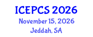 International Conference on Economics, Politics and Civil Society (ICEPCS) November 15, 2026 - Jeddah, Saudi Arabia