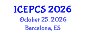 International Conference on Economics, Politics and Civil Society (ICEPCS) October 25, 2026 - Barcelona, Spain