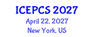 International Conference on Economics, Politics and Civil Society (ICEPCS) April 22, 2027 - New York, United States International Conference on Economics, Politics and Civil Society (ICEPCS) April 22, 2027 - New York, United States