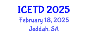 International Conference on Economics, Trade and Development (ICETD) February 18, 2025 - Jeddah, Saudi Arabia