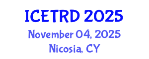 International Conference on Economics, Trade and Regional Development (ICETRD) November 04, 2025 - Nicosia, Cyprus