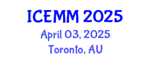 International Conference on Economy, Management and Marketing (ICEMM) April 03, 2025 - Toronto, Australia