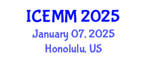 International Conference on Economy, Management and Marketing (ICEMM) January 07, 2025 - Honolulu, United States