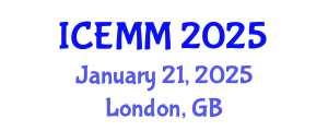 International Conference on Economy, Management and Marketing (ICEMM) January 21, 2025 - London, United Kingdom