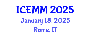 International Conference on Economy, Management and Marketing (ICEMM) January 18, 2025 - Rome, Italy