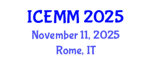 International Conference on Economy, Management and Marketing (ICEMM) November 11, 2025 - Rome, Italy