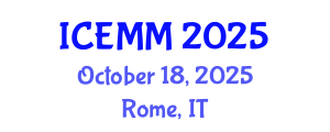 International Conference on Economy, Management and Marketing (ICEMM) October 18, 2025 - Rome, Italy