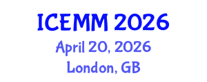 International Conference on Economy, Management and Marketing (ICEMM) April 20, 2026 - London, United Kingdom International Conference on Economy, Management and Marketing (ICEMM) April 20, 2026 - London, United Kingdom