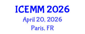 International Conference on Economy, Management and Marketing (ICEMM) April 20, 2026 - Paris, France International Conference on Economy, Management and Marketing (ICEMM) April 20, 2026 - Paris, France