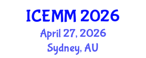 International Conference on Economy, Management and Marketing (ICEMM) April 27, 2026 - Sydney, Australia International Conference on Economy, Management and Marketing (ICEMM) April 27, 2026 - Sydney, Australia
