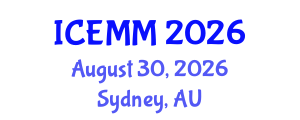 International Conference on Economy, Management and Marketing (ICEMM) August 30, 2026 - Sydney, Australia International Conference on Economy, Management and Marketing (ICEMM) August 30, 2026 - Sydney, Australia