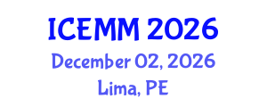 International Conference on Economy, Management and Marketing (ICEMM) December 02, 2026 - Lima, Peru International Conference on Economy, Management and Marketing (ICEMM) December 02, 2026 - Lima, Peru
