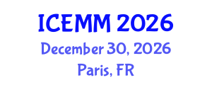 International Conference on Economy, Management and Marketing (ICEMM) December 30, 2026 - Paris, France International Conference on Economy, Management and Marketing (ICEMM) December 30, 2026 - Paris, France
