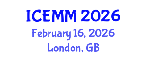 International Conference on Economy, Management and Marketing (ICEMM) February 16, 2026 - London, United Kingdom International Conference on Economy, Management and Marketing (ICEMM) February 16, 2026 - London, United Kingdom