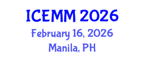 International Conference on Economy, Management and Marketing (ICEMM) February 16, 2026 - Manila, Philippines International Conference on Economy, Management and Marketing (ICEMM) February 16, 2026 - Manila, Philippines