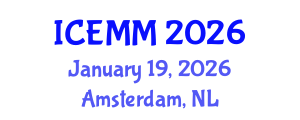 International Conference on Economy, Management and Marketing (ICEMM) January 19, 2026 - Amsterdam, Netherlands International Conference on Economy, Management and Marketing (ICEMM) January 19, 2026 - Amsterdam, Netherlands